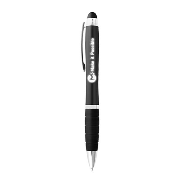 Długopis metalowy touch pen z podświetlanym logo