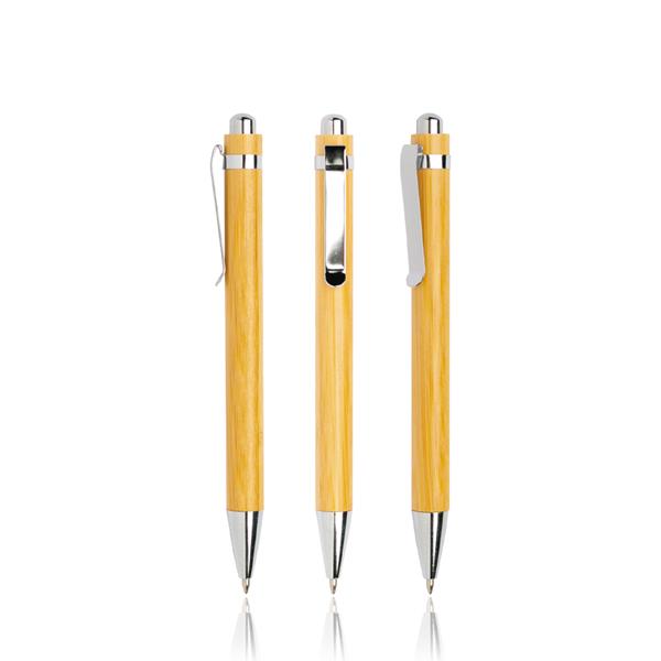 Długopis bambusowy z metalowym klipsem