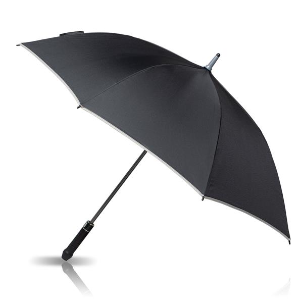 190T pongee umbrella with coloured details