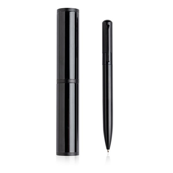 Metal ballpoint pen, gift case
