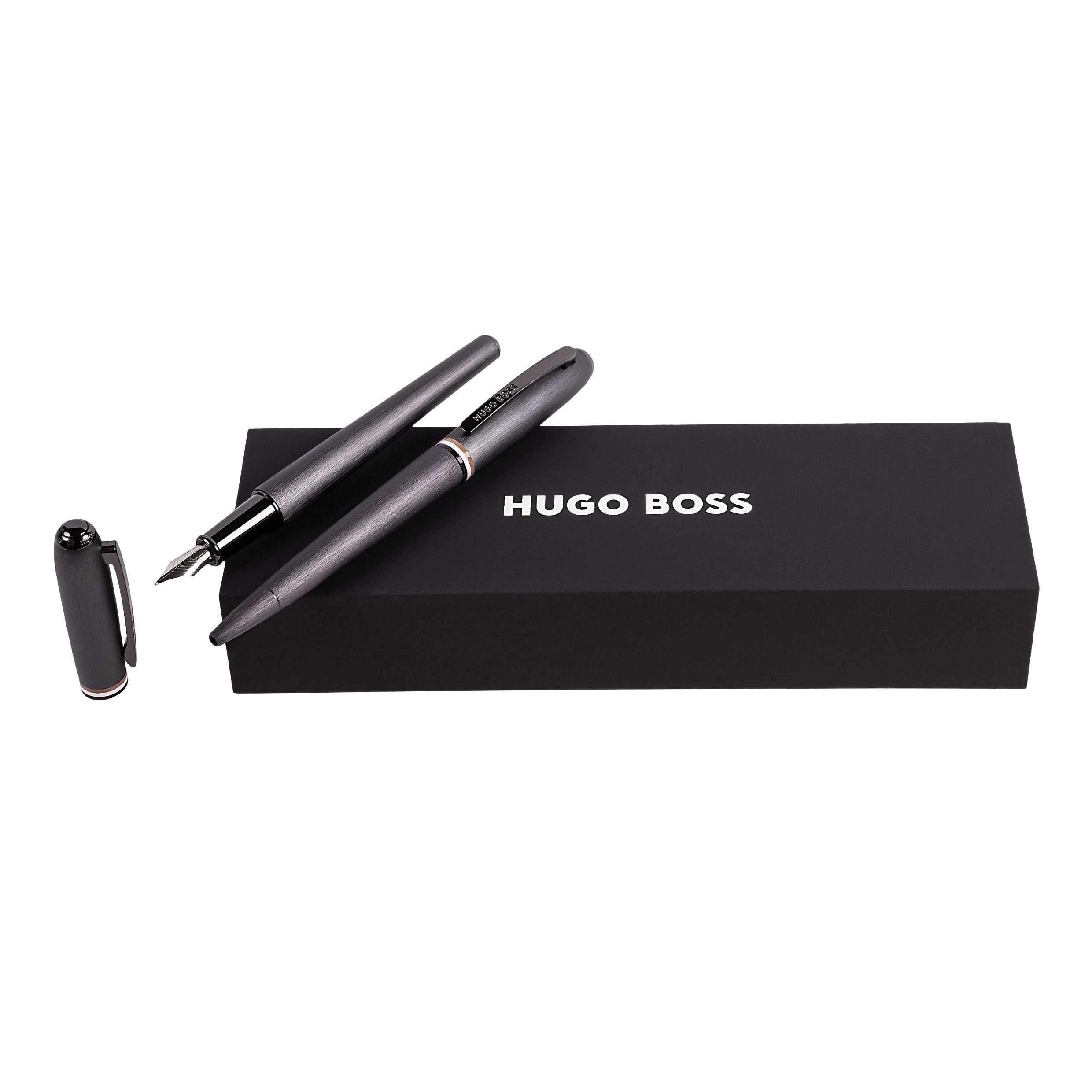 Zestaw upominkowy HUGO BOSS długopis i pióro wieczne - HSH3412D + HSH3414D