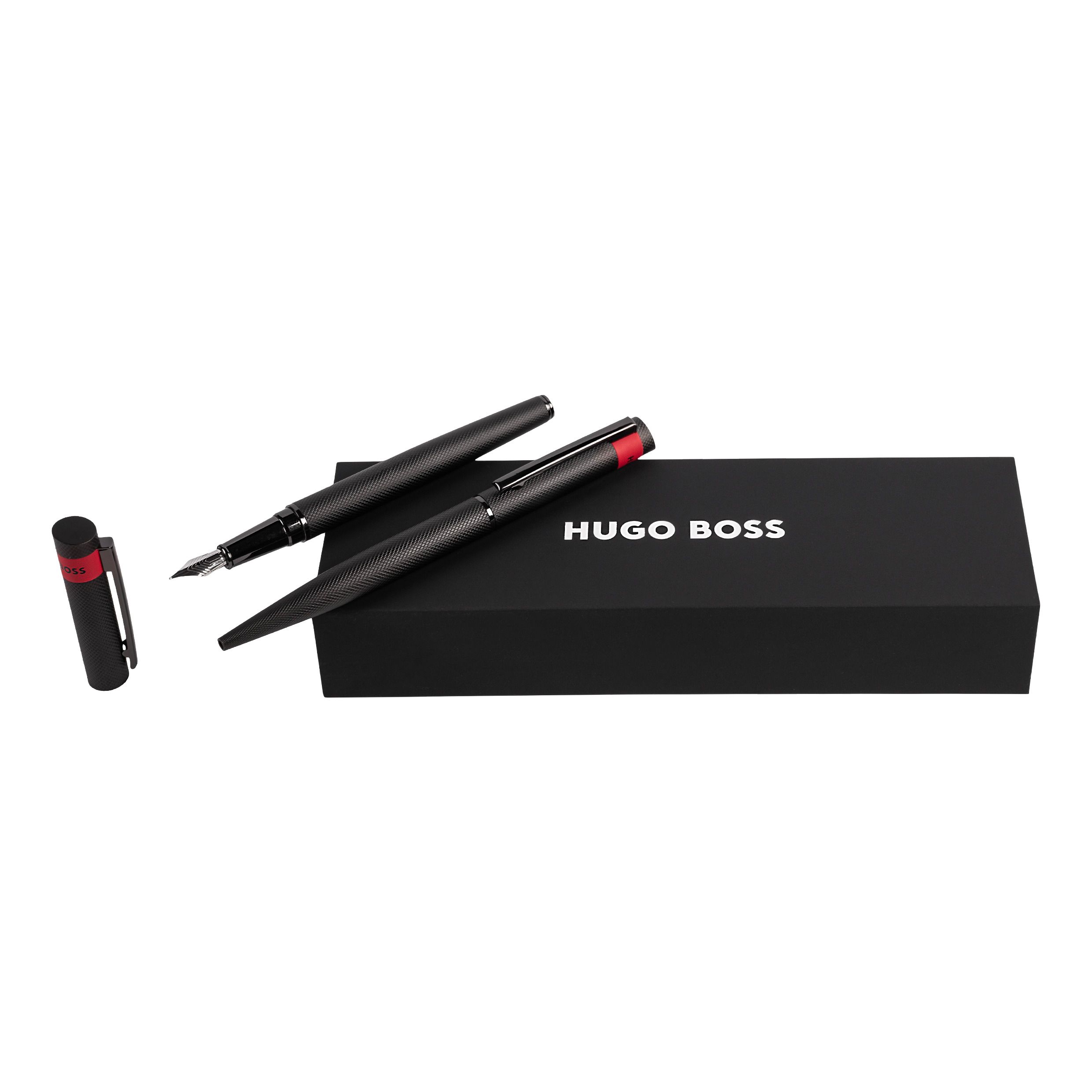 Zestaw upominkowy HUGO BOSS długopis i pióro wieczne - HSW3672A + HSW3674A