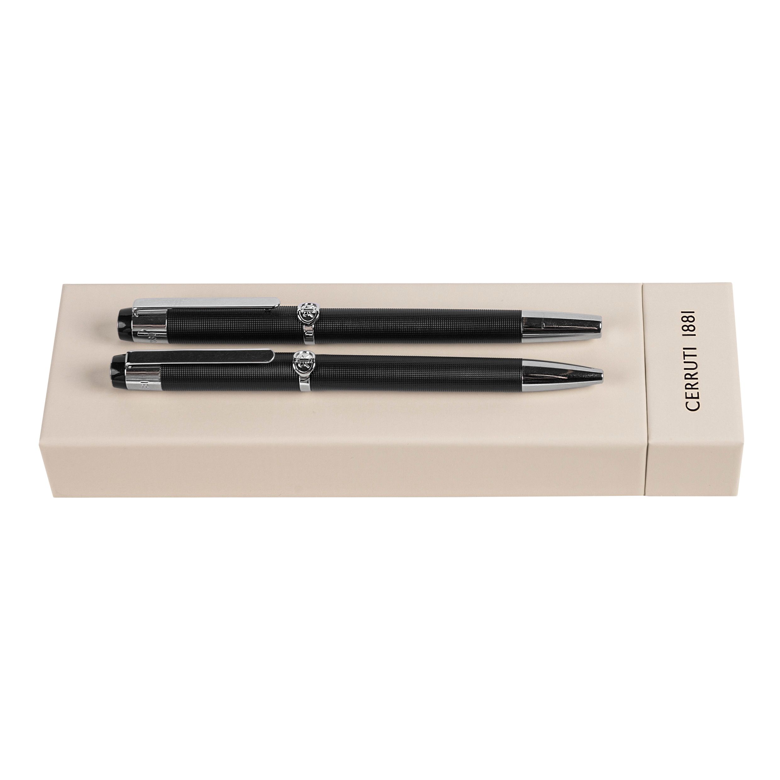 Zestaw upominkowy Cerruti 1881 długopis i pióro wieczne - NSQ3292A + NSQ3294A